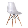 SILLA ESTILO NORDICO 45X50X79CM TRANSPARENTE SERIE FINLANDIA MOMI