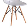 SILLA ESTILO NORDICO 45X50X79CM TRANSPARENTE SERIE FINLANDIA MOMI
