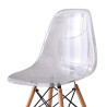 SILLA ESTILO NORDICO 45X50X79CM TRANSPARENTE SERIE FINLANDIA MOMI