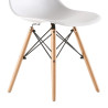 SILLA ESTILO NORDICO 45X50X79CM BLANCA SERIE FINLANDIA MOMI