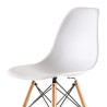 SILLA ESTILO NORDICO 45X50X79CM BLANCA SERIE FINLANDIA MOMI