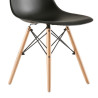 SILLA ESTILO NORDICO 45X50X79CM NEGRA SERIE FINLANDIA MOMI