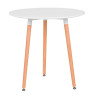 MESA ESTILO NORDICO 60X75CM BLANCA SERIE TANA MOMI