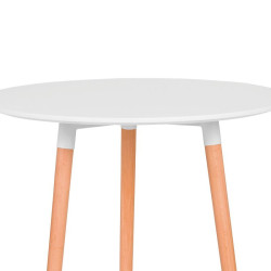 MESA ESTILO NORDICO 60X75CM BLANCA SERIE TANA MOMI