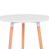 MESA ESTILO NORDICO 60X75CM BLANCA SERIE TANA MOMI