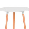 MESA ESTILO NORDICO 80X75CM BLANCA SERIE TANA MOMI