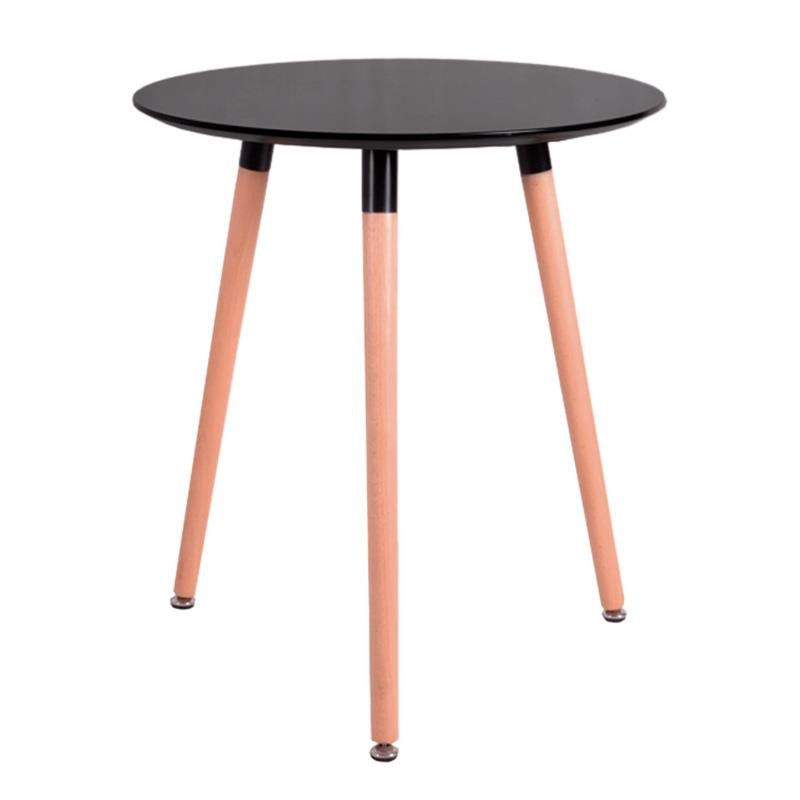 MESA ESTILO NORDICO 80X75CM NEGRA SERIE TANA MOMI