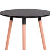 MESA ESTILO NORDICO 80X75CM NEGRA SERIE TANA MOMI