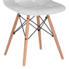 SILLA ESTILO NORDICO 45X53X79CM BLANCA SERIE VISBY MOMI