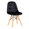 SILLA ESTILO NORDICO 45X53X79CM NEGRA SERIE VISBY MOMI