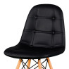 SILLA ESTILO NORDICO 45X53X79CM NEGRA SERIE VISBY MOMI