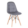 SILLA ESTILO NORDICO 45X53X79CM GRIS SERIE VISBY MOMI