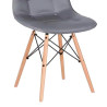 SILLA ESTILO NORDICO 45X53X79CM GRIS SERIE VISBY MOMI