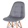 SILLA ESTILO NORDICO 45X53X79CM GRIS SERIE VISBY MOMI