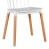 SILLA ESTILO NORDICO 43X43X84CM BLANCA SERIE QUEBEC MOMI