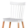 SILLA ESTILO NORDICO 43X43X84CM BLANCA SERIE QUEBEC MOMI