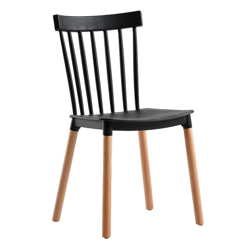 SILLA ESTILO NORDICO 43X43X84CM NEGRA SERIE QUEBEC MOMI