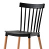 SILLA ESTILO NORDICO 43X43X84CM NEGRA SERIE QUEBEC MOMI