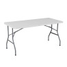 MESA DE RESINA 183X75X74CM 42CM DONNA GARDEN