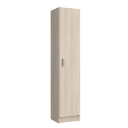 ARMARIO MULTIUSOS CON ESTANTES 1P 180X37X37CM ROBLE MOMI