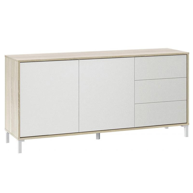 APARADOR BROOKLYN 2 PUERTAS 3 CAJONES 74X154X41CM RCANADIAN MOMI