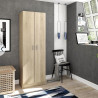 ARMARIO MULTIUSOS 2P 180X59X37CM ROBLE MOMI