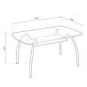 SET MESA COMEDOR Y 4 SILLAS SERIE COLORADO MOMI