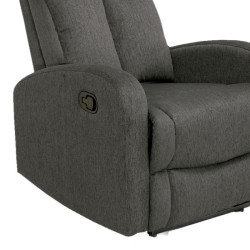 SOFA RELAX RECLINABLE 1 PLAZA 100X95X75CM GRIS OSCURO MOMI