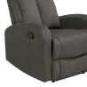 SOFA RELAX RECLINABLE 1 PLAZA 100X95X75CM GRIS OSCURO MOMI