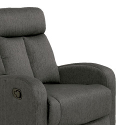 SOFA RELAX RECLINABLE 1 PLAZA 100X95X75CM GRIS OSCURO MOMI