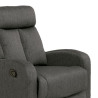 SOFA RELAX RECLINABLE 1 PLAZA 100X95X75CM GRIS OSCURO MOMI