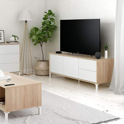 MUEBLE TV 47X130X41CM BROOKLYN 2P2C RCANADIAN BL ARTIK MOMI