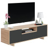MUEBLE TV 3 PUERTAS 46X150X41CM ZAIRA RCANADIAN GRIS ANTRACITA MOMI