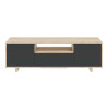 MUEBLE TV 3 PUERTAS 46X150X41CM ZAIRA RCANADIAN GRIS ANTRACITA MOMI