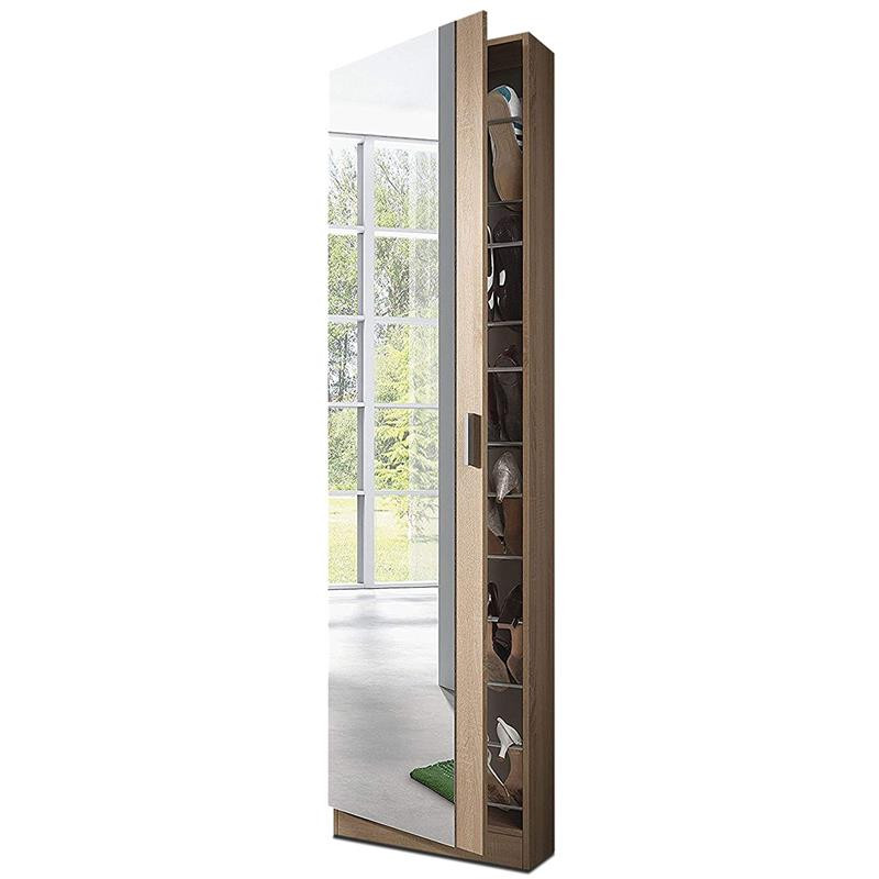 ZAPATERO KRYSTAL 1 PUERTA ESPEJO ROBLE CANADIAN MOMI