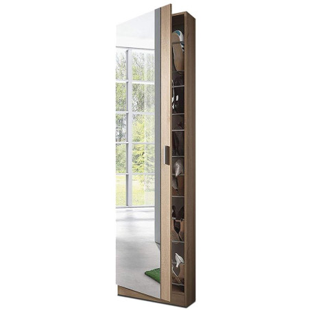 ZAPATERO KRYSTAL 1 PUERTA ESPEJO ROBLE CANADIAN MOMI