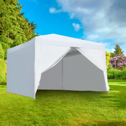 CARPA PLEGABLE METAL 3X3 METROS C PAREDES 1 PUERTA LATERAL DONNA GARDEN
