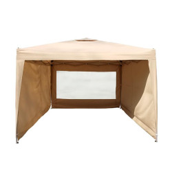 CARPA METAL BEIGE CON PAREDES DONNA GARDEN 3X3 METROS