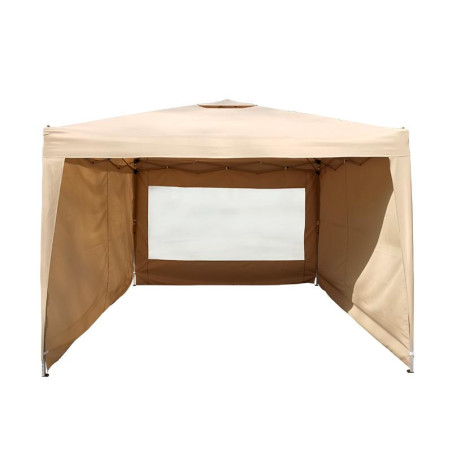 CARPA METAL BEIGE CON PAREDES DONNA GARDEN 3X3 METROS