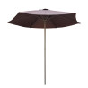 PARASOL ACERO MARRON DONNA GARDEN 210 METROS