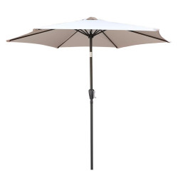 PARASOL BEIGE APERTURA MANIVELA DONNA GARDEN 25 METROS