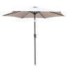 PARASOL BEIGE APERTURA MANIVELA DONNA GARDEN 25 METROS