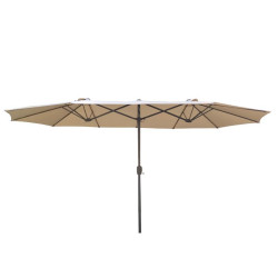 PARASOL ALUMINIO DOBLE BEIGE DONNA GARDEN 45 METROS