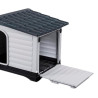 CASETA DE PERRO PLASTICA 111X838X804CM GRIS OSCURO DONNA GARDEN