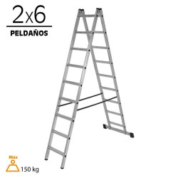 ESCALERA ALUMINIO AIRMEC 2 TRAMOS 2X6