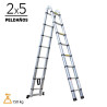 ESCALERA TELESCOPICA ALUMINIO AIRMEC 2X5