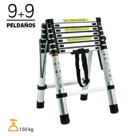 ESCALERA TELESCOPICA ALUMINIO AIRMEC 99