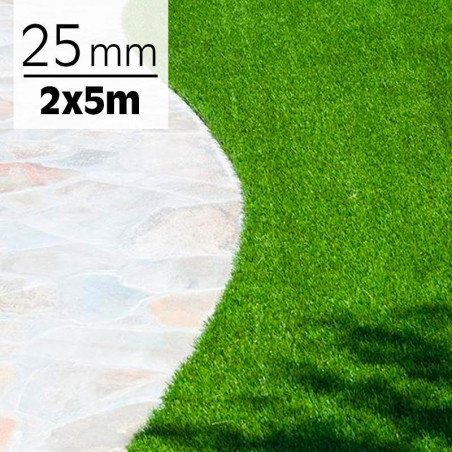 CESPED ARTIFICIAL SERIE DAYTONA DONNA GARDEN 25MM 2X5MTS