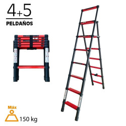 ESCALERA TELESCOPICA DOS HOJAS ALUMINIO AIRMEC 45