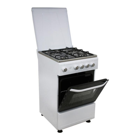 COCINA GAS HORNO BLANCA 4 FUEGOS 50CM LARRYHOUSE